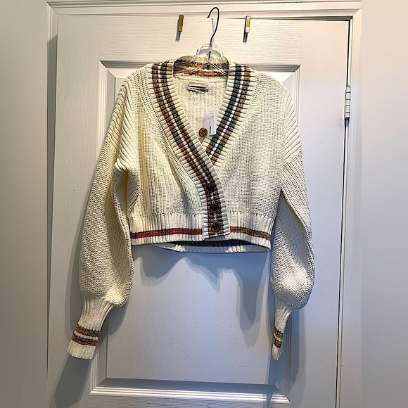 URBAN OUTFITTERS Laura Button-Down Cropped Cardigan - Picture 6 of 8